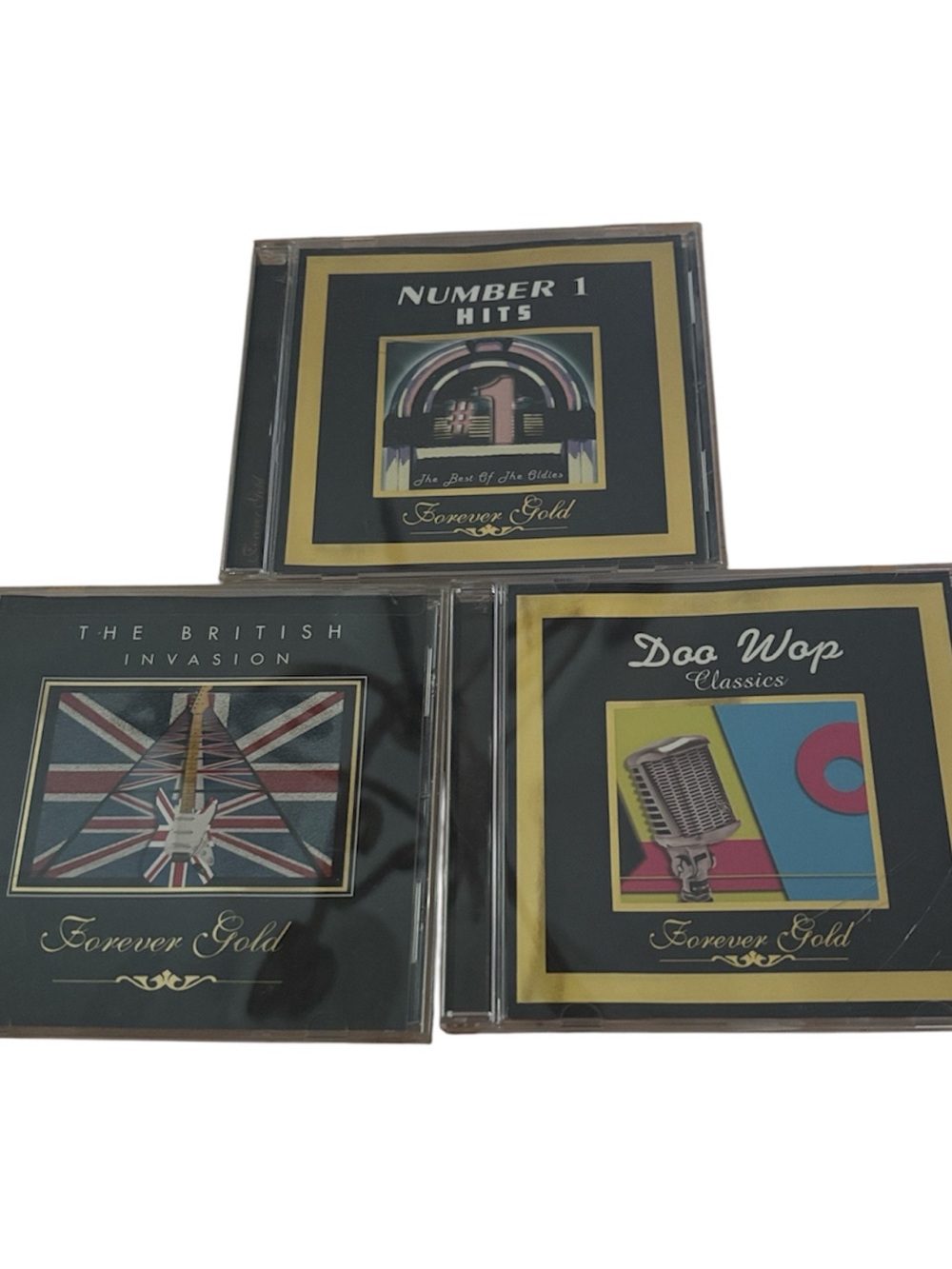 Forever Gold 3-CD Set — Number 1 Hits, The British Invasion, Doo Wop Classics